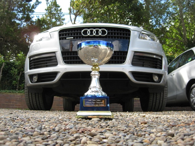 THRILL Amazing Races trophy with AUDI Quattro performance vehicles