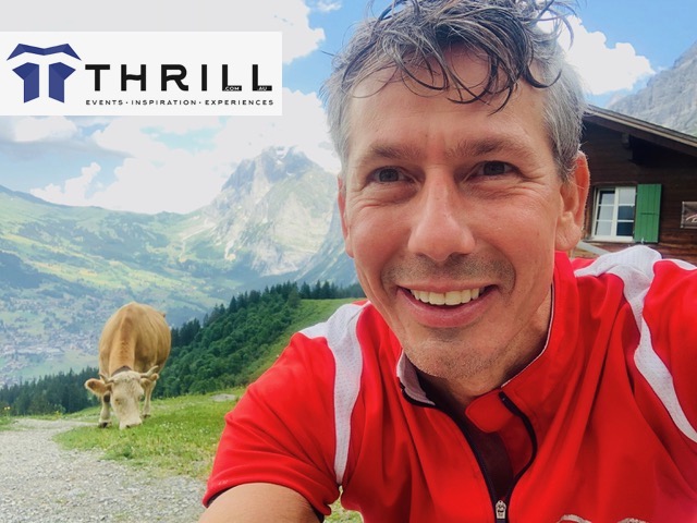 Konrad Lippmann from Thrill events in Switerland cycling the alps