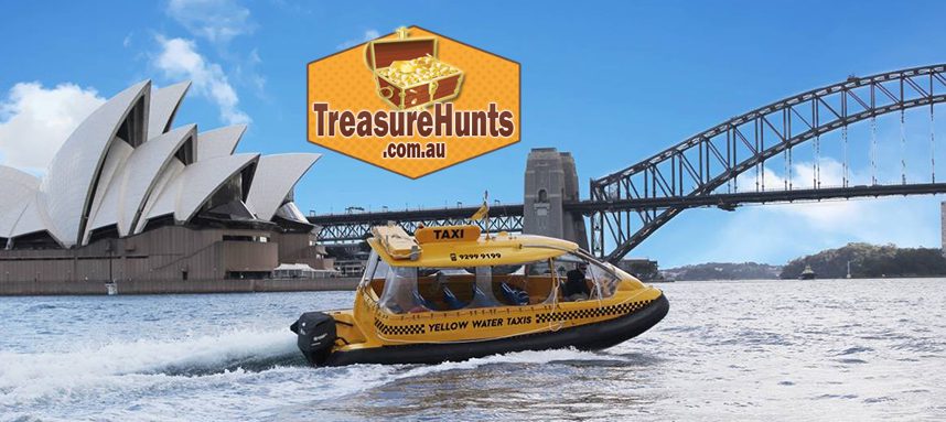 water-taxi-sydney-harbour-treasure-hunt fun team building events and Sydney experiences