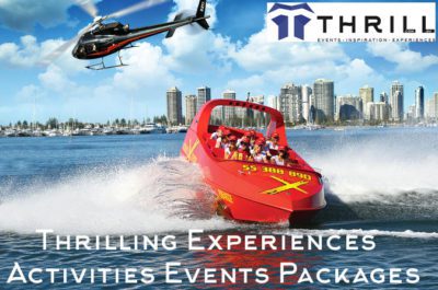 Thrill experiences and events Gold Coast Activities with Jet Boats and Helicopters