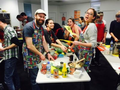 Customer experience charioty coooking team building activities CSR fun group
