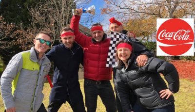 Coca Cola Amatil Team Building leadership teams on a Thrilling Blue Mountains Amazing Race at The Fairmont Resort events