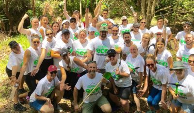 Team Building by giving a helping hand to the local Environment with Thrill team events on The Gold Coast and in Sydney with Eco Food and other Corporate Groups
