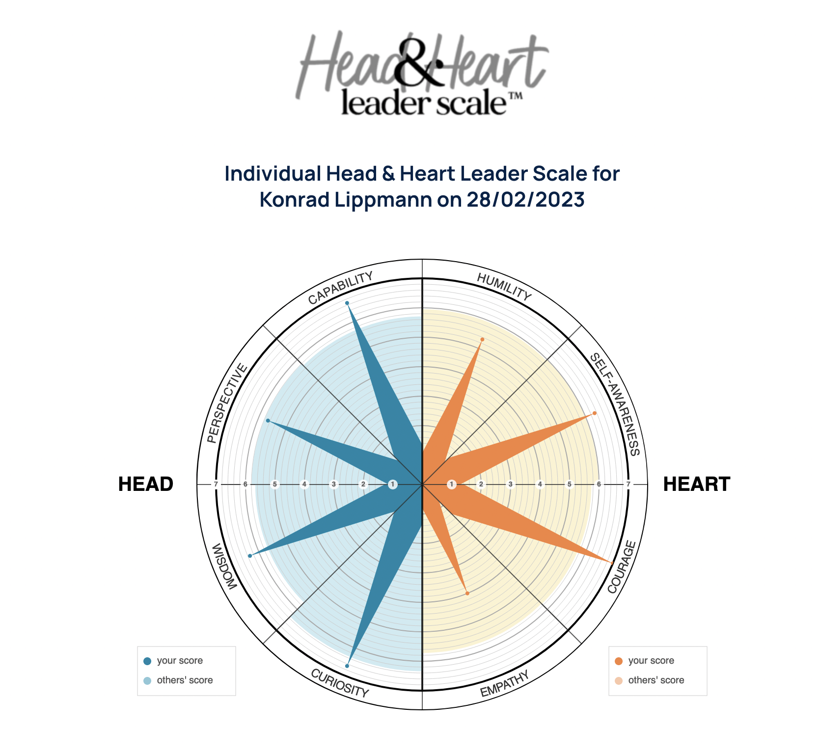 Head & Heart Leadership scale, of Konrad Lippmann CEO Thrill