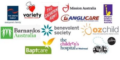 Thrill partners with over 15 Australian Children's Charities. From The Salvos to Variety the Childrens Charity, Barnardos, Oz Child, Smith Family, Mission Australia and Act for Kids. 