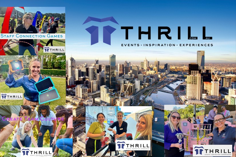 Melbourne team events by Thrill outdoor and indoor staff team building or bonding activities from Amazing races to Treasure Hunts and Charity CSR conferences helping business teams and communities acheive more. Motivation, Strategy, leadership, Fun Teamwork